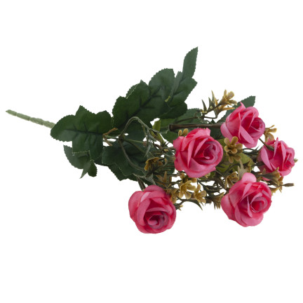 CV35767-MIX RÓŻA RÓŻYCZKI x5 BUKIECIK DEKORACJA RÓŻE BUKIET SZTUCZNYCH RÓŻ DEKORACYJNYC
