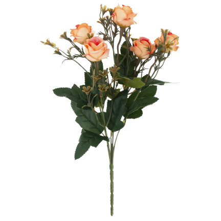 CV35767-MIX RÓŻA RÓŻYCZKI x5 BUKIECIK DEKORACJA RÓŻE BUKIET SZTUCZNYCH RÓŻ DEKORACYJNYC