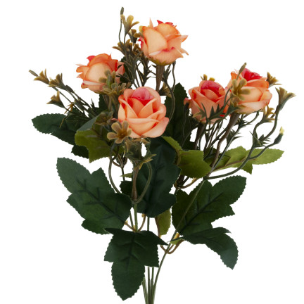 CV35767-MIX RÓŻA RÓŻYCZKI x5 BUKIECIK DEKORACJA RÓŻE BUKIET SZTUCZNYCH RÓŻ DEKORACYJNYC