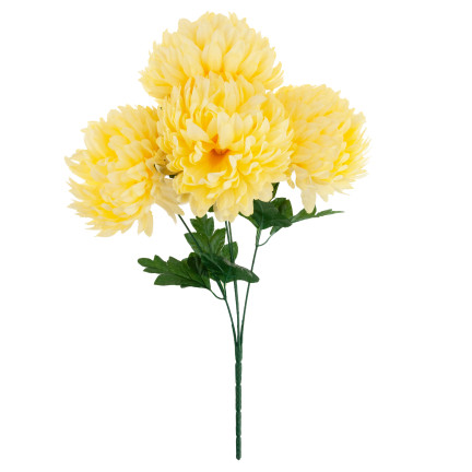 CV35785-1 CHRYZANTEMA W BUKIECIE SZTUCZNE KWIATY JAK ŻYWE 45CM DUŻY BUKIET CHRYZANTEM