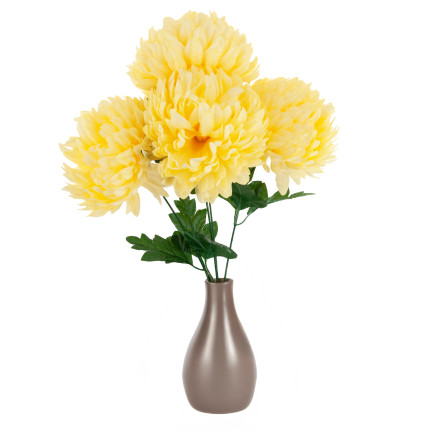 CV35785-1 CHRYZANTEMA W BUKIECIE SZTUCZNE KWIATY JAK ŻYWE 45CM DUŻY BUKIET CHRYZANTEM