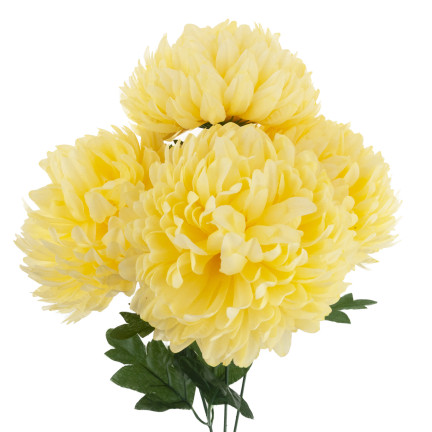 CV35785-1 CHRYZANTEMA W BUKIECIE SZTUCZNE KWIATY JAK ŻYWE 45CM DUŻY BUKIET CHRYZANTEM