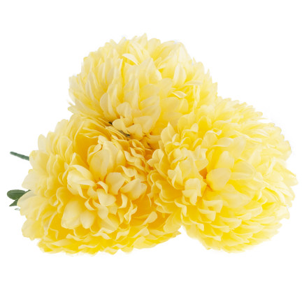 CV35785-1 CHRYZANTEMA W BUKIECIE SZTUCZNE KWIATY JAK ŻYWE 45CM DUŻY BUKIET CHRYZANTEM