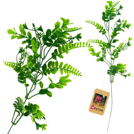 Gałązka sztuczna, zielona, jagoda, dodatek do bukietów stroików, 41cm