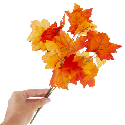 CV36041 SZTUCZNE JESIENNE LIŚCIE DO KOMPOZYCJI BUKIET LIŚCI STROIK JESIENNY GAŁĄZKA