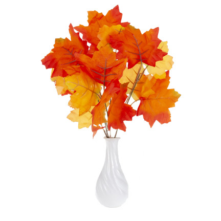 CV36041 SZTUCZNE JESIENNE LIŚCIE DO KOMPOZYCJI BUKIET LIŚCI STROIK JESIENNY GAŁĄZKA