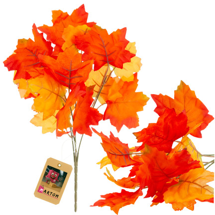 CV36041 SZTUCZNE JESIENNE LIŚCIE DO KOMPOZYCJI BUKIET LIŚCI STROIK JESIENNY GAŁĄZKA