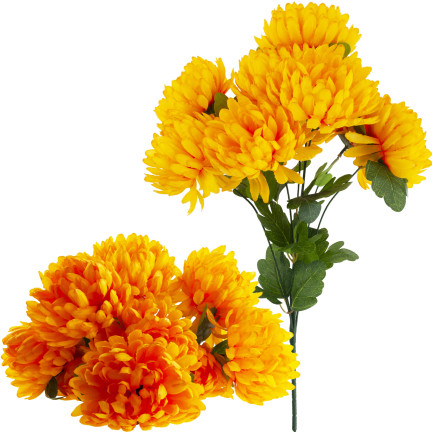 CV36254-2 CHRYZANTEMY KWIATY SZTUCZNE jak żywe BUKIET kwiatów CHRYZANTEMA do wazonu