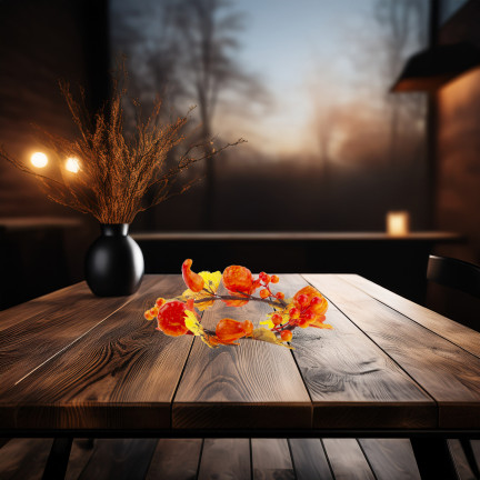 Wianek dekoracyjny dynie + liście, dekoracja do domu, wejścia, okna 25cm