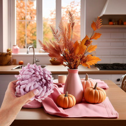 CV36939-7 CHRYZANTEMA DUŻA GŁÓWKA KWIATOWA SZTUCZNA WYBOROWA KWIATY CHRYZANTEMY 12cm