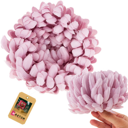 CV36939-7 CHRYZANTEMA DUŻA GŁÓWKA KWIATOWA SZTUCZNA WYBOROWA KWIATY CHRYZANTEMY 12cm