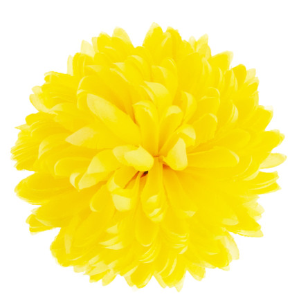 CV36941-6 CHRYZANTEMA DUŻA GŁÓWKA WYBOROWA SZTUCZNE KWIATY ŻÓŁTA CHRYZANTEMY 12cm