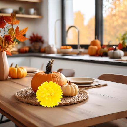 CV36941-6 CHRYZANTEMA DUŻA GŁÓWKA WYBOROWA SZTUCZNE KWIATY ŻÓŁTA CHRYZANTEMY 12cm