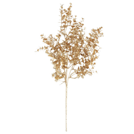 CV37058-2 GAŁĄZKA OZDOBNA ZŁOTA GĘSTA ELEGANCKA GLAMOUR  LIŚCIE ŚWIĘTA