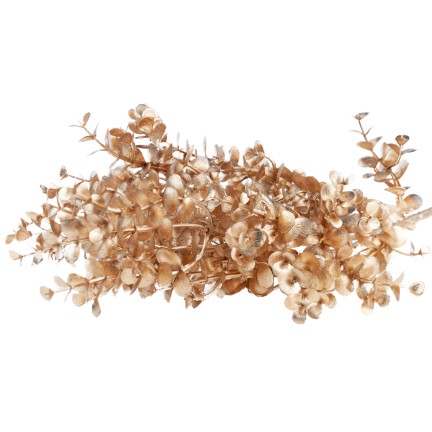 CV37058-2 GAŁĄZKA OZDOBNA ZŁOTA GĘSTA ELEGANCKA GLAMOUR  LIŚCIE ŚWIĘTA