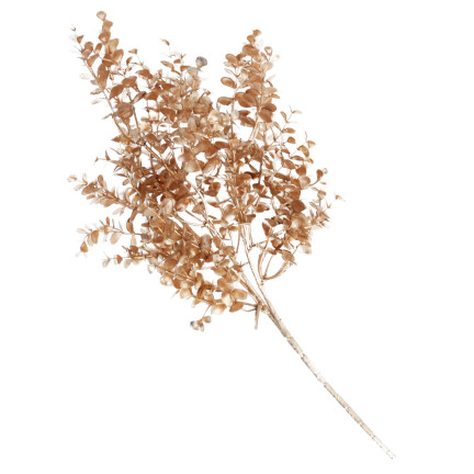 CV37058-2 GAŁĄZKA OZDOBNA ZŁOTA GĘSTA ELEGANCKA GLAMOUR  LIŚCIE ŚWIĘTA