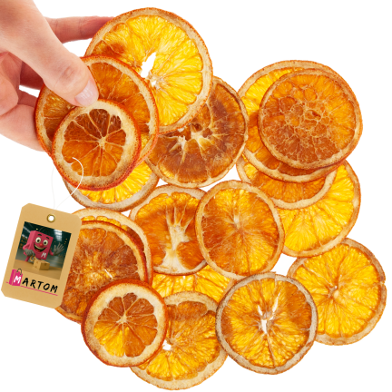 CV37139 SUSZONE PLASTRY OWOCÓW POMARAŃCZY STROIK WIANEK DEKORACJA 50G