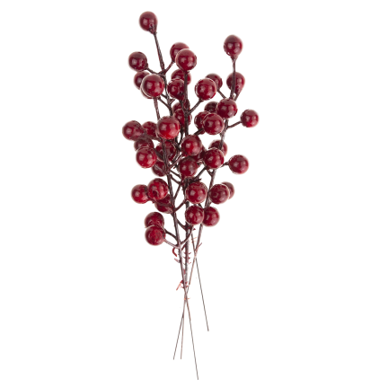 CV37142 GAŁĄZKA OZDOBNA NA PIKU GŁÓG OSTROKRZEW JARZĘBINA 4SZT