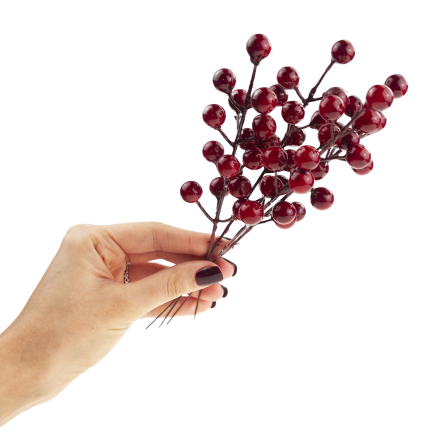 CV37142 GAŁĄZKA OZDOBNA NA PIKU GŁÓG OSTROKRZEW JARZĘBINA 4SZT