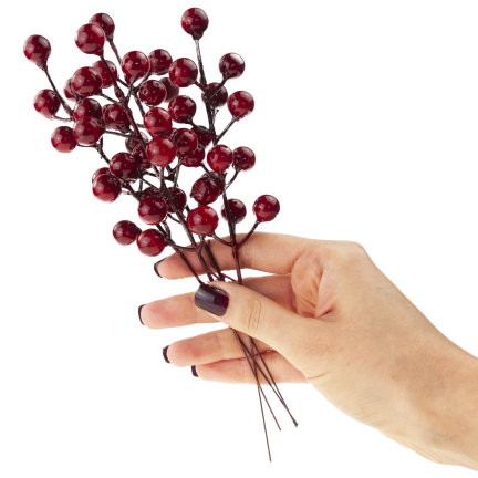 CV37142 GAŁĄZKA OZDOBNA NA PIKU GŁÓG OSTROKRZEW JARZĘBINA 4SZT