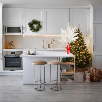 CV37247 GAŁĄZKA OZDOBNA BIAŁA OŚNIEŻONA GĘSTA ŚWIĘTA WIANKI STROIKI