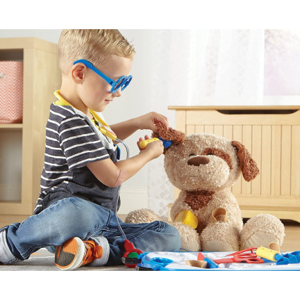 TG55505-1 LEKARZ NIEBIESKI ZESTAW LEKARZA W WALIZCE ZABAWKOWY MAŁY DOKTOR STETOSKOP