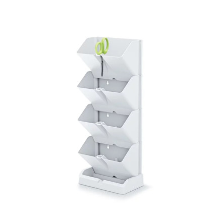 IO1W200-S449 OGRÓD WERTYKALNY STOJĄCY MINI CASCADE BIAŁY ZESTAW