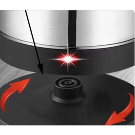 HH42 CZAJNIK ELEKTRYCZNY BEZPRZEWODOWY 2 STAL INOX 2000w duży srebrny