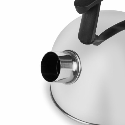 TD20 CZAJNIK STALOWY NIERDZEWNY 1,5l SREBRNY NA INDUKCJE I PALNIK gaz GWIZDEK