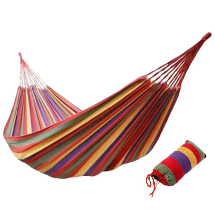 UU29 HAMAK OGRODOWY 2-OSOBOWY BUJAK HUŚTAWKA LEŻAK POKROWIEC 200x160 CM + linki