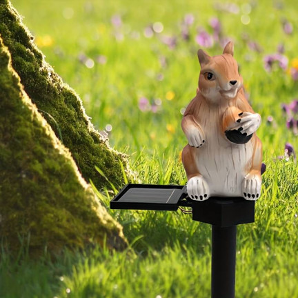 TG71282 LAMPA SOLARNA WIEWIÓRKA WBIJANA LAMPKA OGRODOWA LED CZUJNIK ZMIERZCHU SOLAR