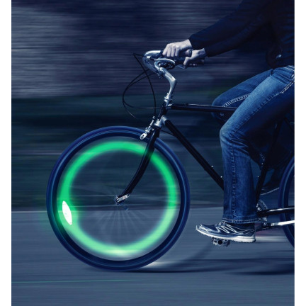 LP31 WENTYLKI WENTLE Wentyle Świecące 2szt led nakładki rowerowe lub samochodowe