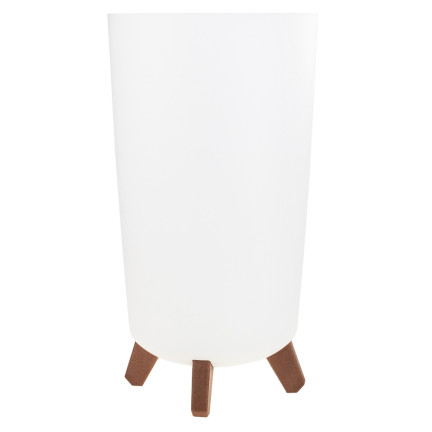 DGTL200-S449 DONICZKA WYSOKA BIAŁA Z NÓŻKAMI OKRĄGŁA DONICA OSŁONKA WYSOKA NA NÓŻKACH KWIETNIK BIAŁA PALMÓWKA