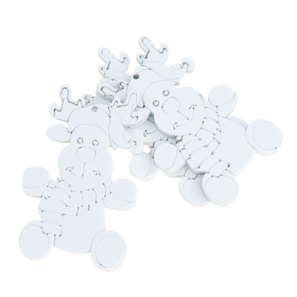 DIY7083 KOMPLET OZDÓB BOŻONARODZENIOWYCH DO ZAWIESZENIA Z 4 PISAKAMI DIY