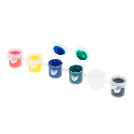 DIY7137 WITRAŻYK DO MALOWANIA Z 6 FARBAMI MIKOŁAJKI MALOWANKA