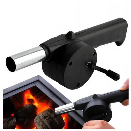 DO55 DMUCHAWA DO ROZPALANIA GRILLA OGNISKA KOMINKA BBQ ROZNIECANIA OGNIA RĘCZNA