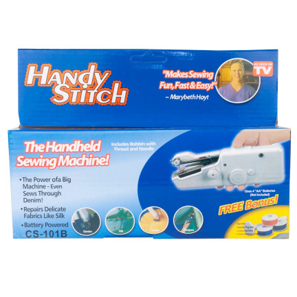 DO15 MASZYNA DO SZYCIA RĘCZNA MINI PRZENOŚNA ELEKTRYCZNA NA BATERIE + AKCESORIA