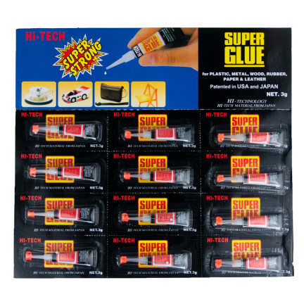 DO36 KLEJ SUPER GLUE SUPER MOCNY 12SZT. W ZESTAWIE