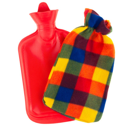 DO47 DUŻY TERMOFOR GUMOWY W POKROWCU OGRZEWACZ W SWETERKU NA WODĘ XXL KRATKA