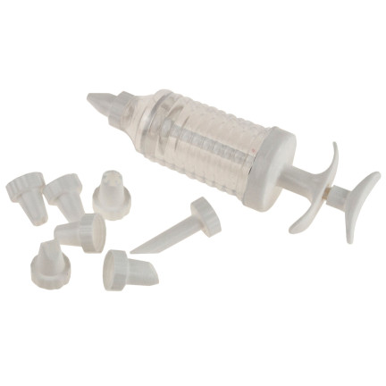 DO48 DEKORATOR SZPRYCA DO TORTÓW CIAST STRZYKAWKA + 8 KOŃCÓWEK