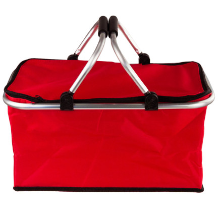 DO71C KOSZYK PIKNIKOWY TERMICZNY DUŻY SKŁADANY NA ZAKUPY POJEMNY TURYSTYCZNY plaż