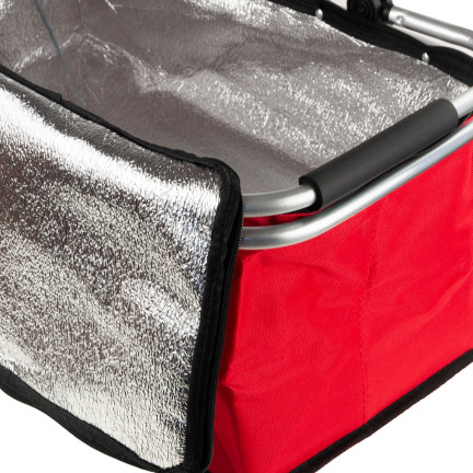 DO71C KOSZYK PIKNIKOWY TERMICZNY DUŻY SKŁADANY NA ZAKUPY POJEMNY TURYSTYCZNY plaż