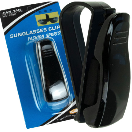 DO75 KLIPS UCHWYT NA OKULARY DO SAMOCHODU NA OSŁONĘ PRZECIWSŁONECZNĄ