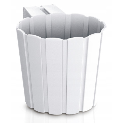 DDEZ150-S449 DONICZKA DONICA BALKONOWA NA BALUSTRADE TARAS SKRZYNKA OGRODOWA MISA BIAŁA