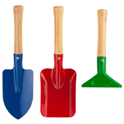 DOS2637 ZESTAW NARZĘDZI OGRODNICZYCH GRABIE ŁOPATKA SZPADEL 3W1 MINI ZESTAW ogrodu