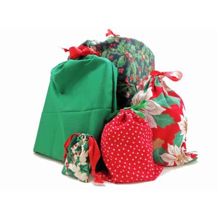 TG61382-1  WOREK NA PREZENTY ŚWIĄTECZNY TORBA  PREZENTOWA EKO OPAKOWANIE ZIELONY