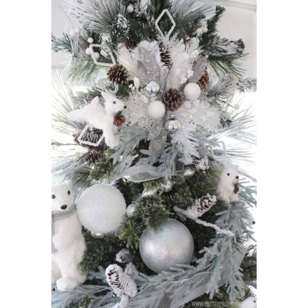 TG66272-1 BOMBKI CHOINKOWE białe ZESTAW XXL 100szt WZORY bombka BOMBEK 6/4/3cm