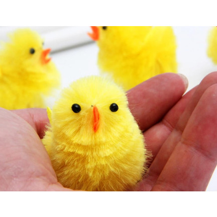 TG66830 KURCZACZKI KURCZAKI WIELKANOCNE PISKLĘTA KURA MINI WIELKANOC STROIK FIGURKI