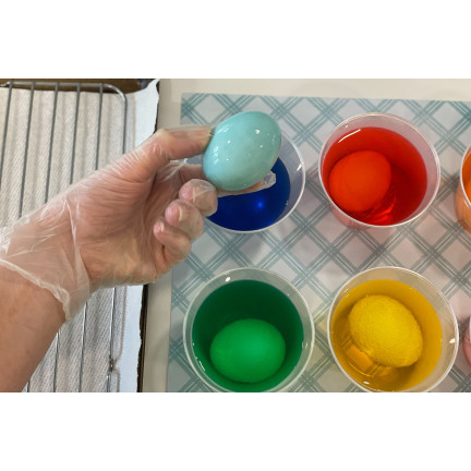 CHEM0083 NAKLEJANKI + 5 BARWNIKÓW DO JAJEK PISANEK