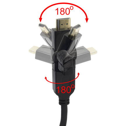 EB196 KABEL HDMI OBROTOWY 1.5M